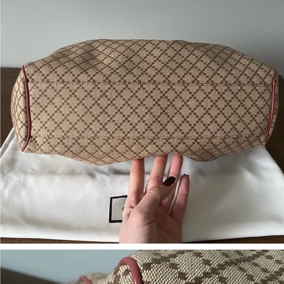 Authentic Gucci Diamanté Canvas Sukey Bag - Picture 3 of 10